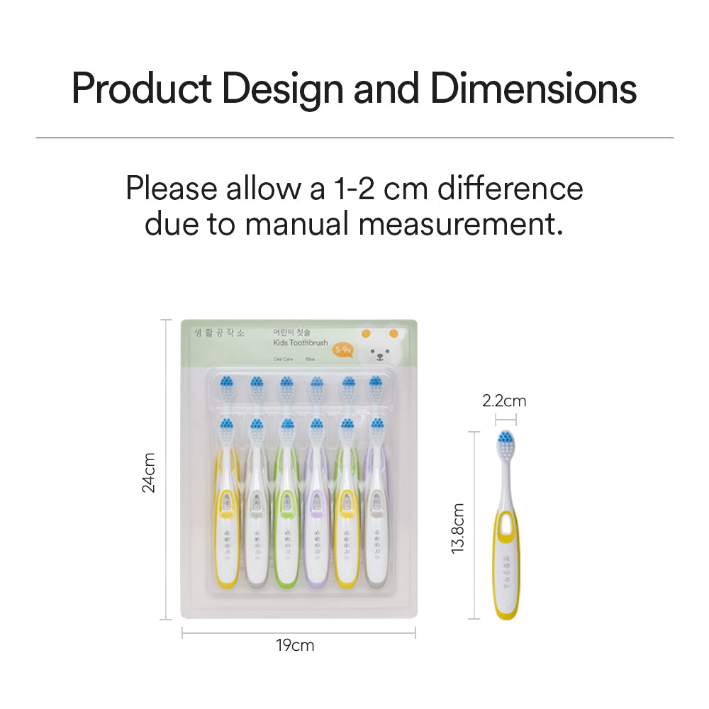 Saengong Kids Toothbrushes 12 Count