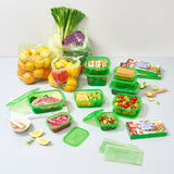 BIGMORE Green Box Fresh Food Container Set, 20 Types / 49 Pieces