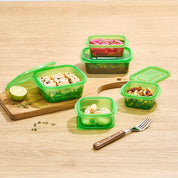 BIGMORE Green Box Fresh Food Container Set, 20 Types / 49 Pieces