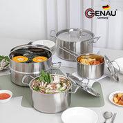 [ZENER] Trier IH 5-Piece Stainless Steel Cookware Set