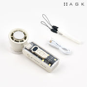 AGK Eye Circle Handheld Fan with Cooling Plate