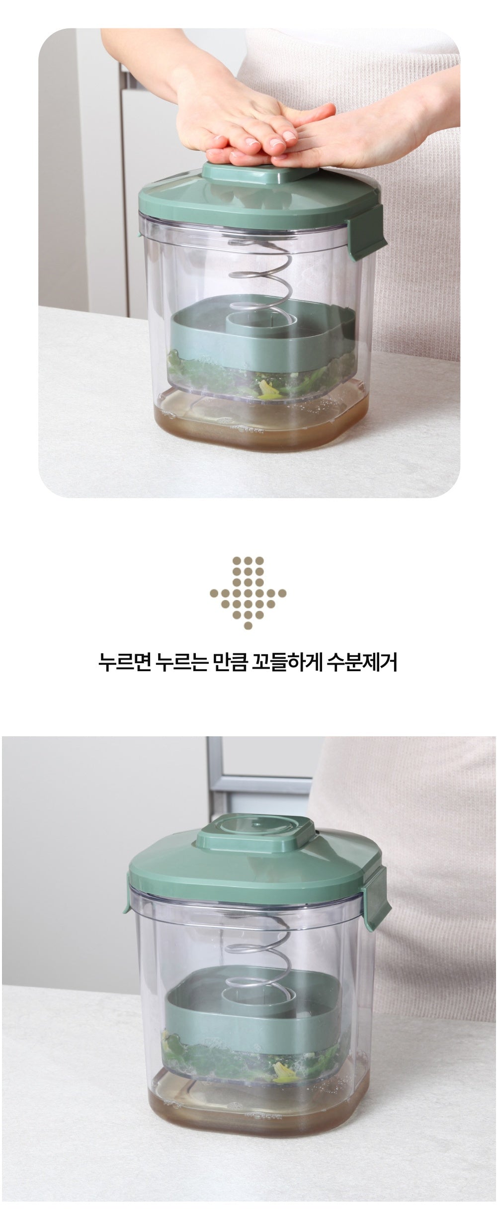 NEO Cookjjayo Large-Capacity Salad Spinner 2.7L
