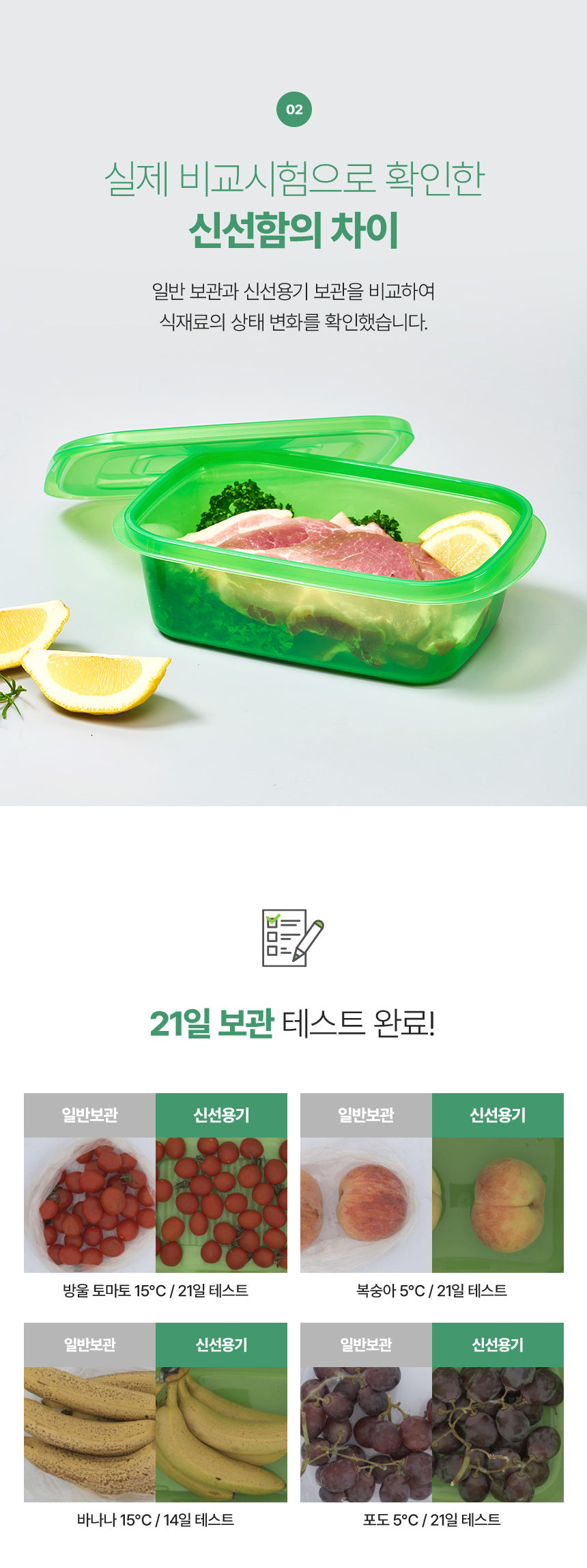 BIGMORE Green Box Fresh Food Container Set, 20 Types / 49 Pieces